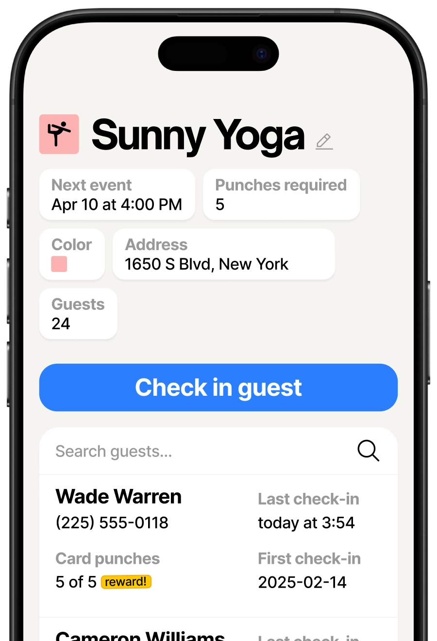 Check in guests quickly
